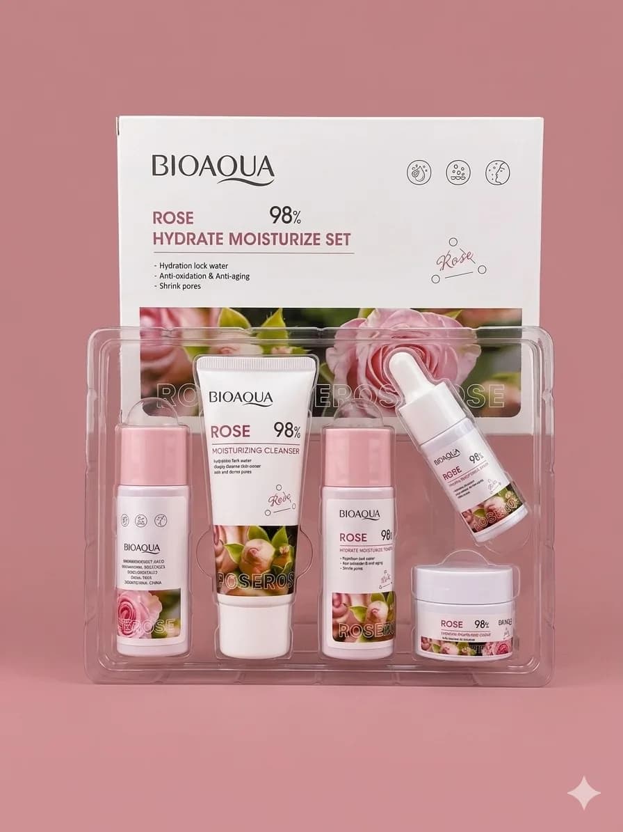 KIT FACIAL VIAJERO ROSAS BIOAQUA
