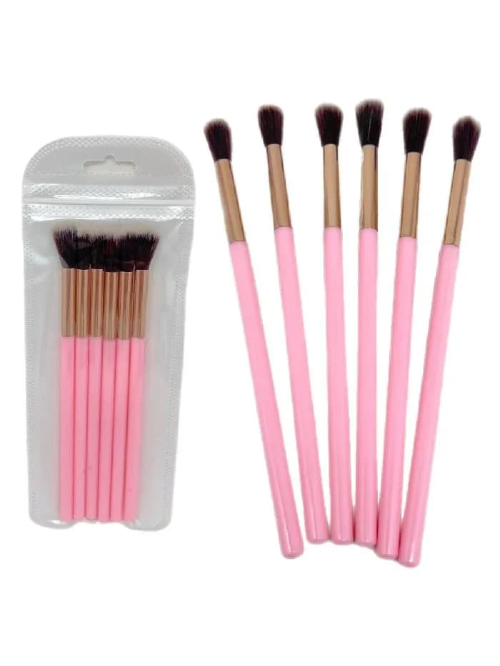 SET DE BROCHAS DIFUMINADORAS DE 6 PIEZAS PINK