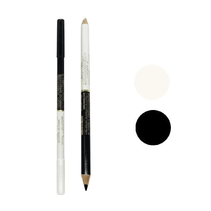 LÁPIZ DELINEADOR DE OJOS DOBLE BLANCO Y NEGRO MILAI
