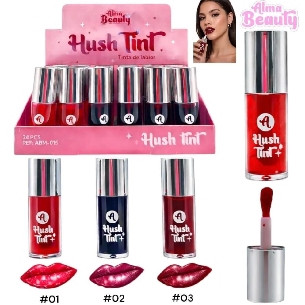 TINTA DE LABIOS HUST TINT APLICADOR JUMBO ALMA BEAUTY